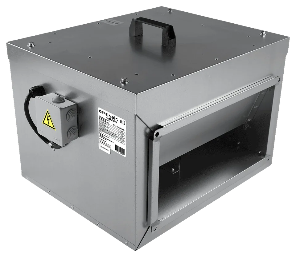 Звукоизолированный OPENAIR by ZILON прямоугольный канальный вентилятор ZKSA 400х200-4L3